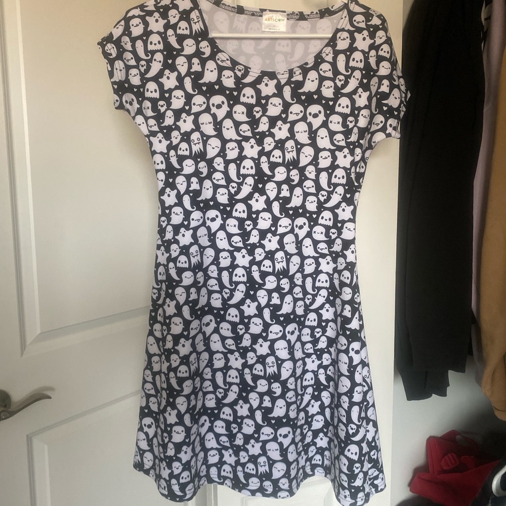 Ghost print skater dress!
